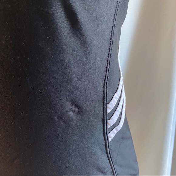 Adidas One Piece 3 Stripe Swimsuit Bathing Suit - Picture 6 of 14